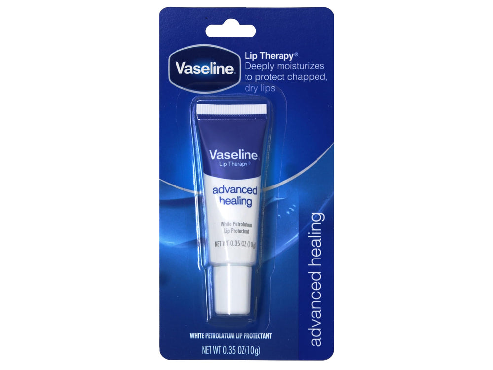 Vaseline open pot close-up showing smooth balm texture for quick application