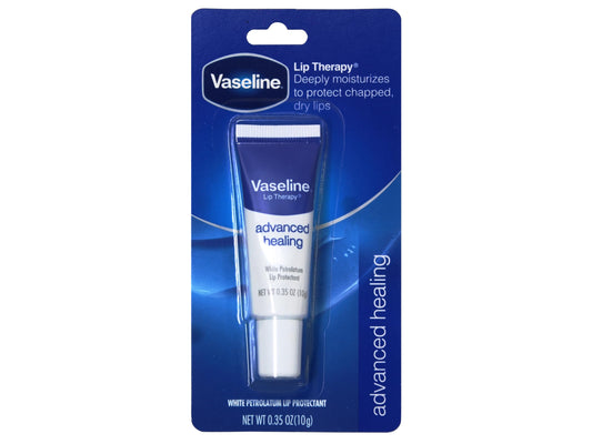 Vaseline open pot close-up showing smooth balm texture for quick application