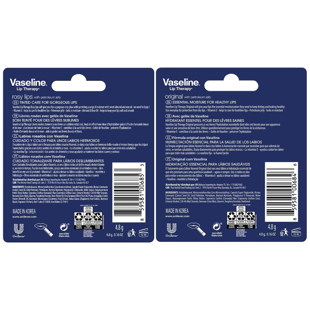 Vaseline Original stick close-up demonstrating smooth glide and clear protection