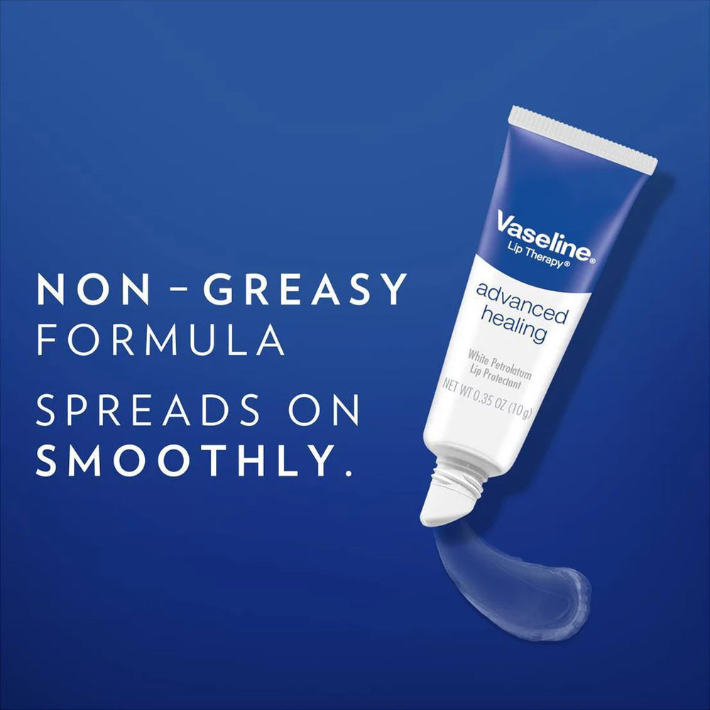 Texture of Vaseline balm on skin showing smooth moisturizing action