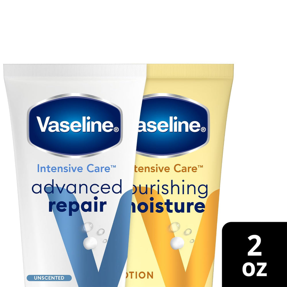 Vaseline Nourishing Moisture label detail showing moisturizing ingredients and benefits