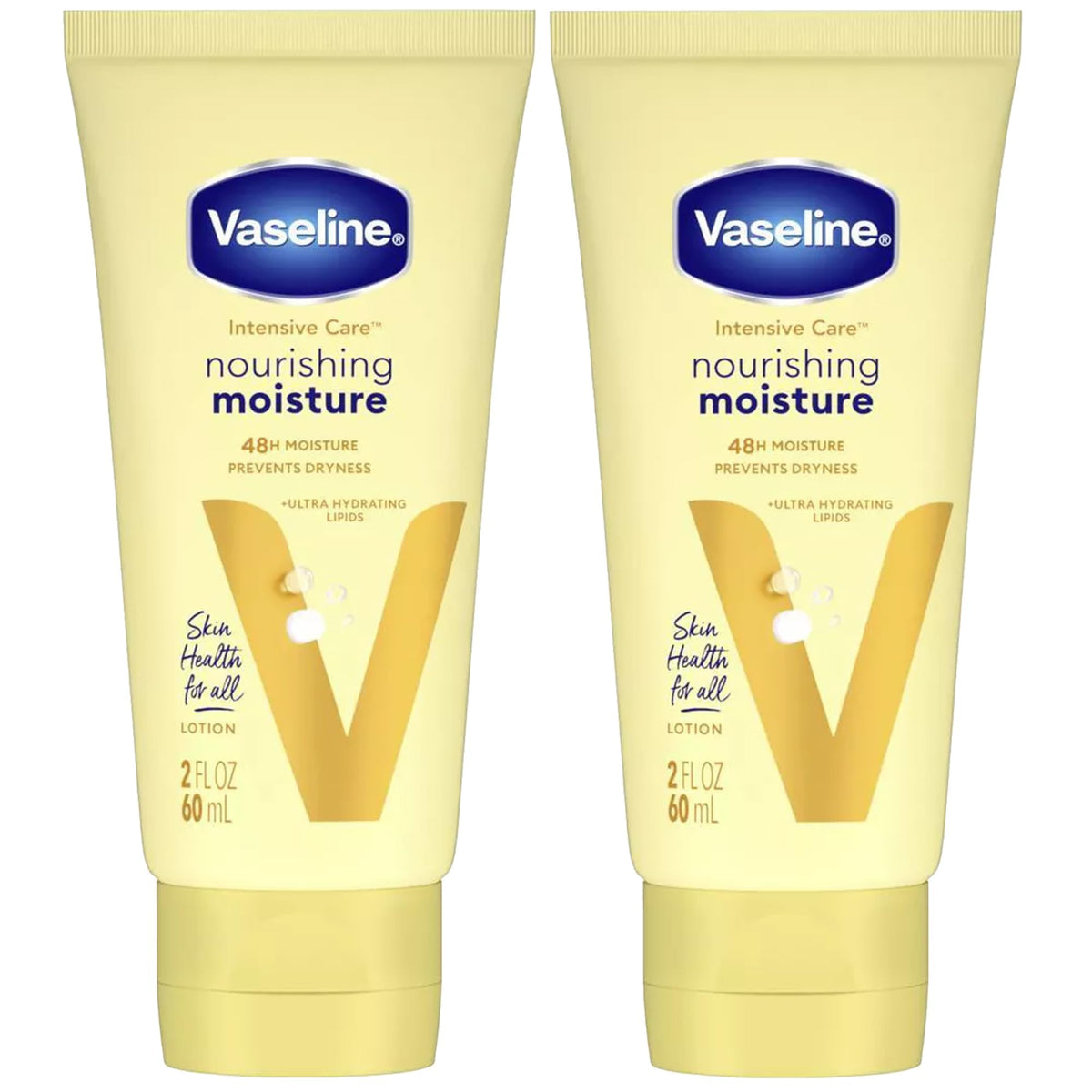 Vaseline travel tube front view showing fast hydration benefit