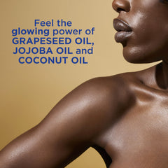 Vaseline radiant x paired with body cream showing layered hydration routine