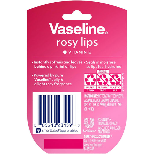 Vaseline open jar close-up showing smooth petroleum jelly texture for locking moisture