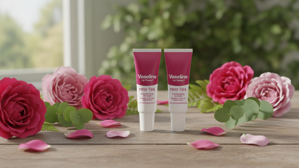 Close-up of Vaseline balm texture to show smooth moisturizing finish