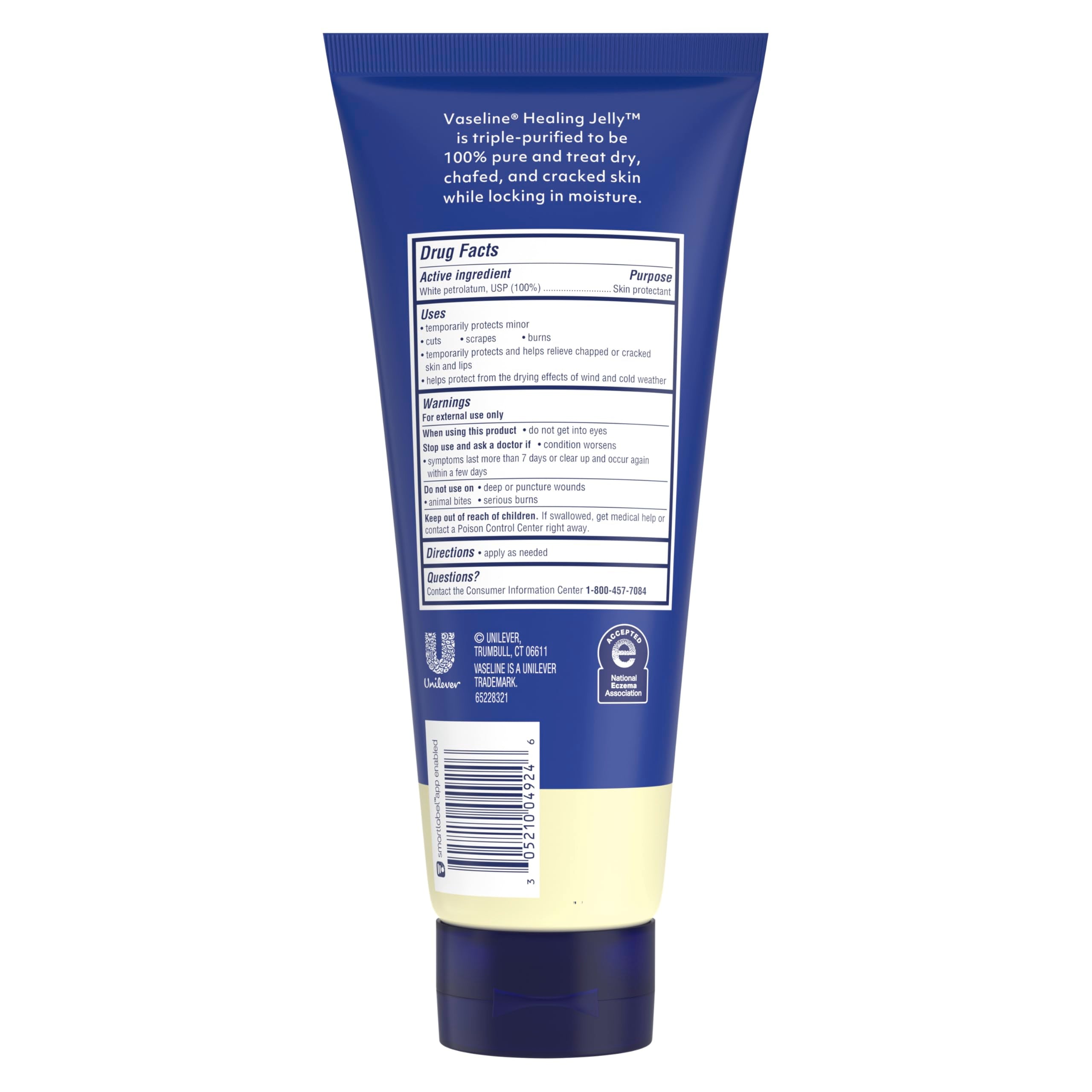 Vaseline tube nozzle detail for mess-free controlled application benefit