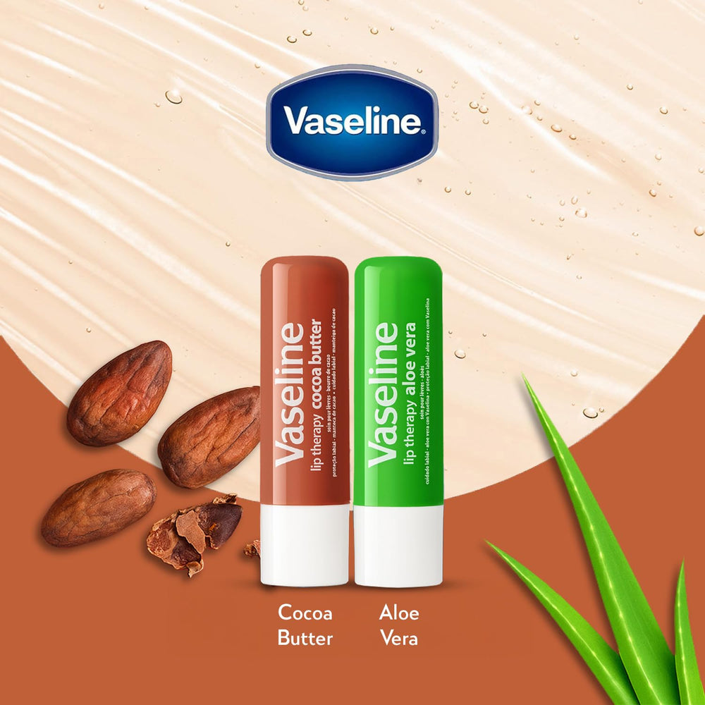 Vaseline stick open being applied to lips for quick on-the-go moisturization