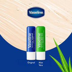 Vaseline stick opened to show twist-up mechanism for clean, no-mess application benefit