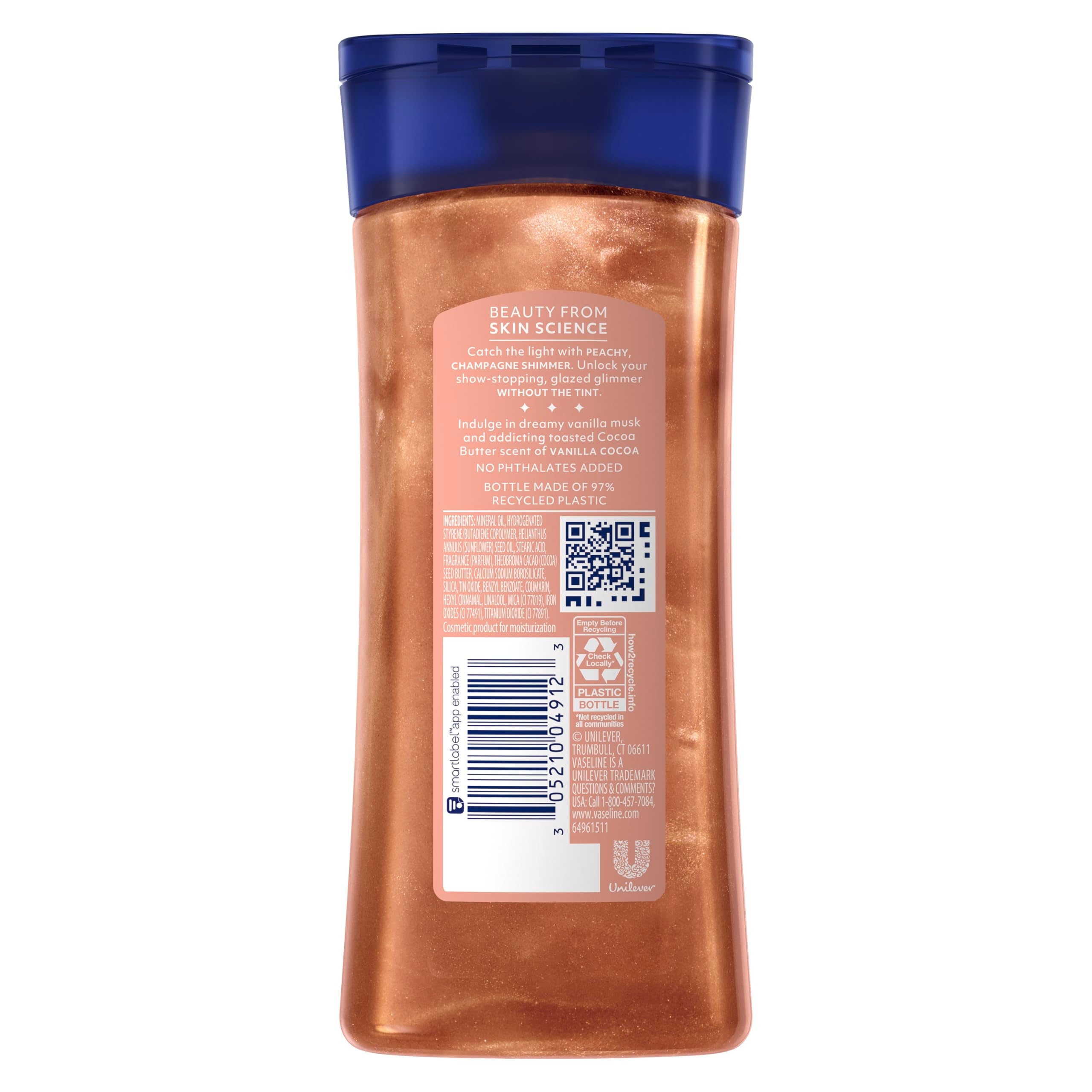 Vaseline close-up texture of gel-oil highlighting quick absorption
