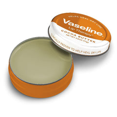 Vaseline tin in hand scale comparison demonstrating 0.6 oz portability and pocket convenience