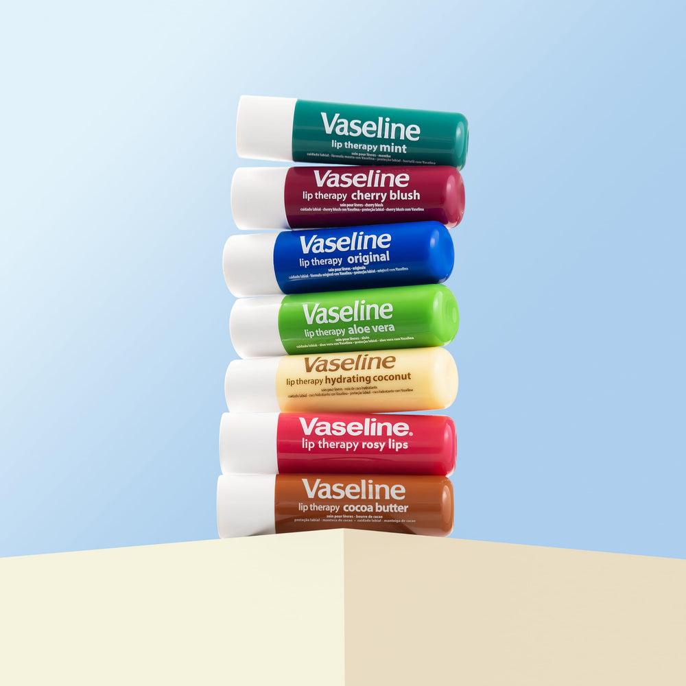 Vaseline tins inside a purse illustrating on-the-go protection convenience