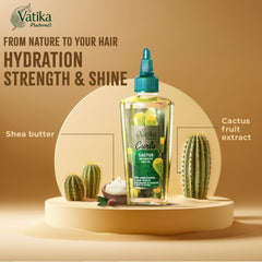 Vatika Naturals cactus fruit extract visual emphasizing natural hydration benefit