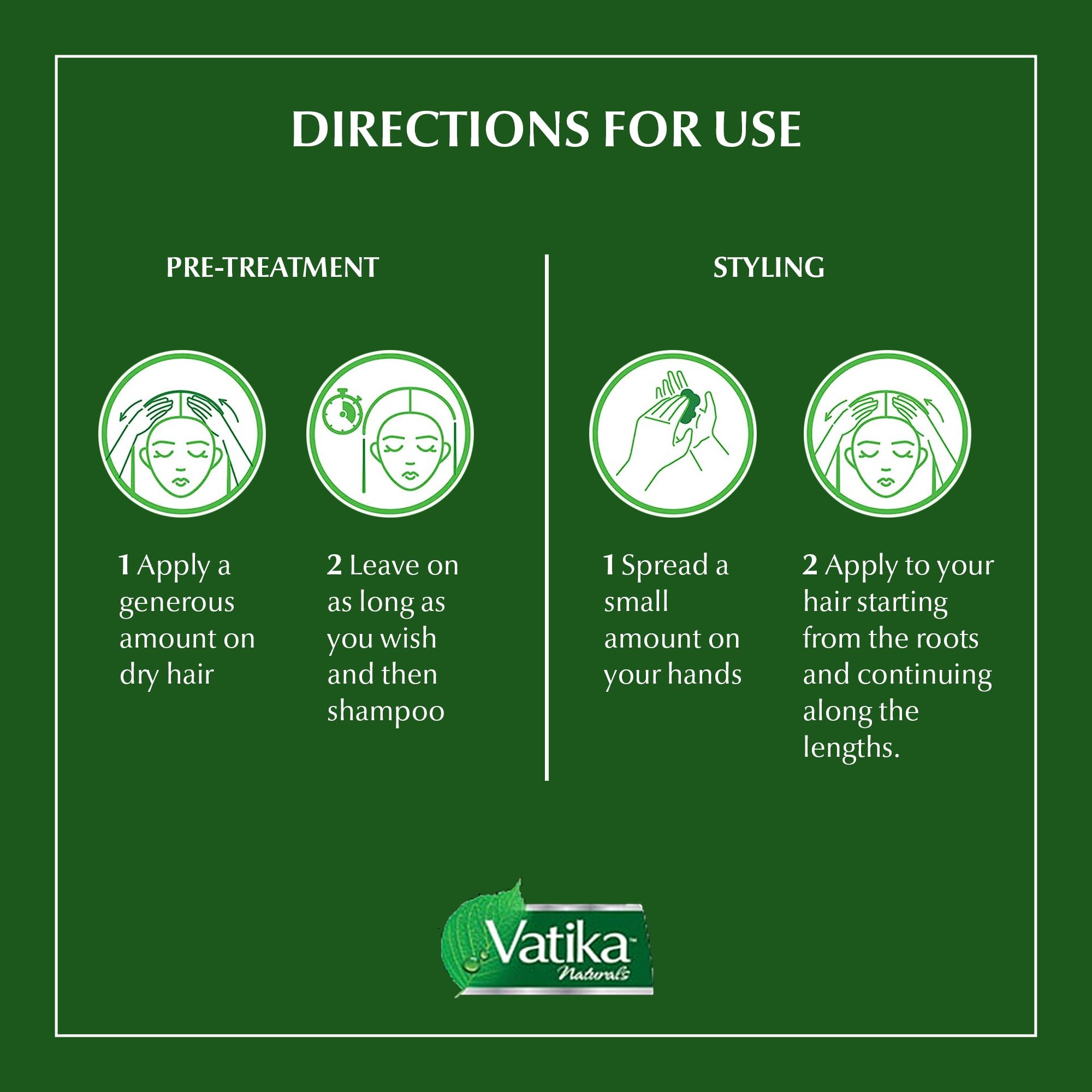 Vatika Naturals henna applied in hand demonstrating easy-to-distribute benefit