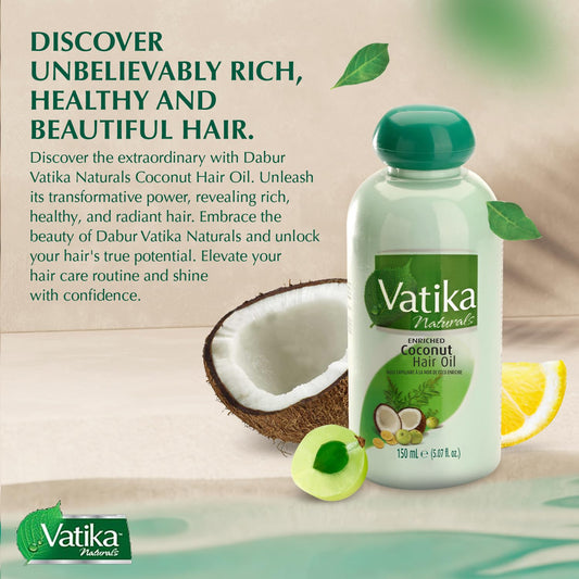 Vatika Naturals close-up of henna amla lemon ingredients highlighting natural botanicals