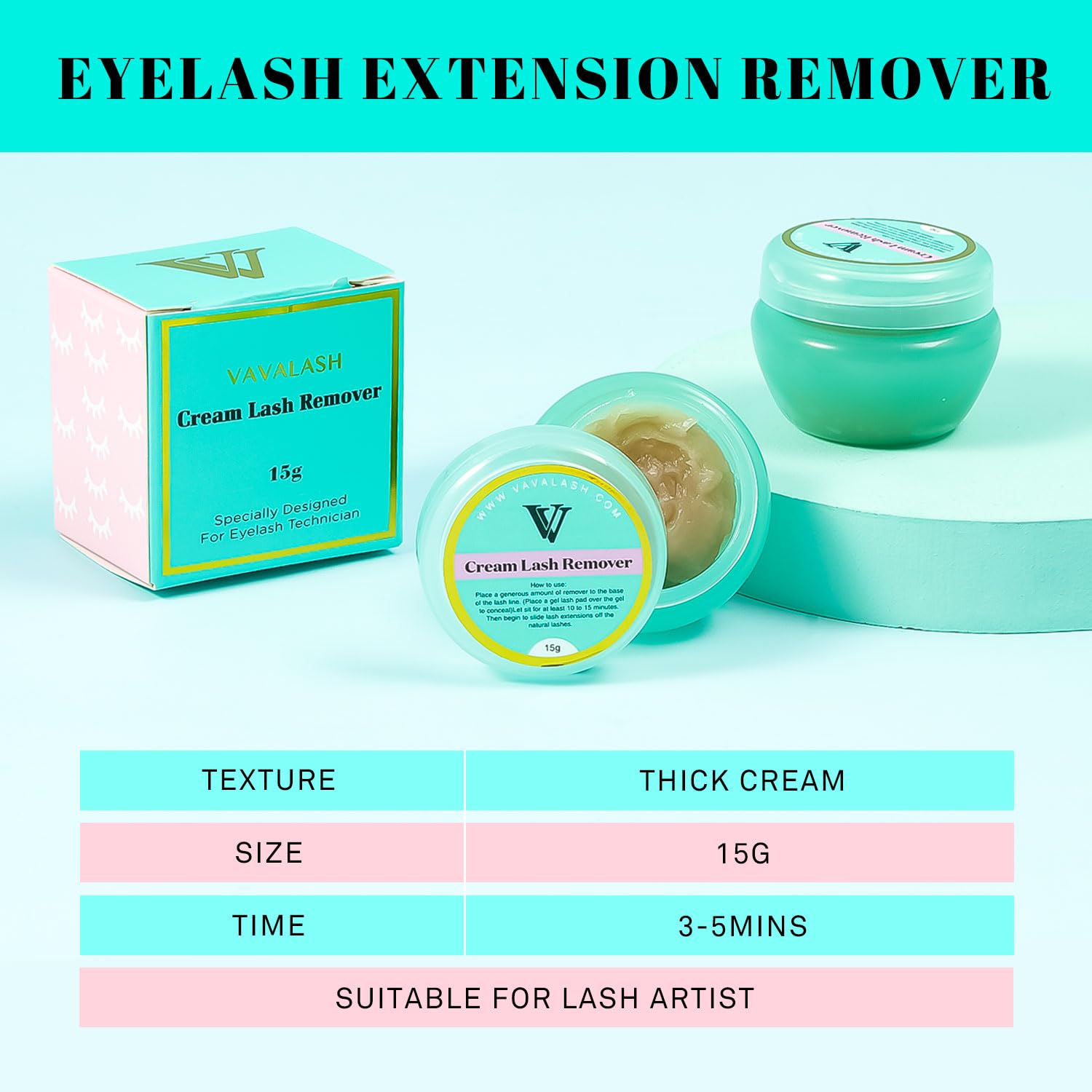 VAVALASH before and after removal showing cleaner natural lashes and reduced residue