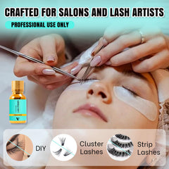 VAVALASH in-salon application on client improving adhesive bonding