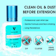 VAVALASH applied with microbrush to natural lashes demonstrating precise prep benefit