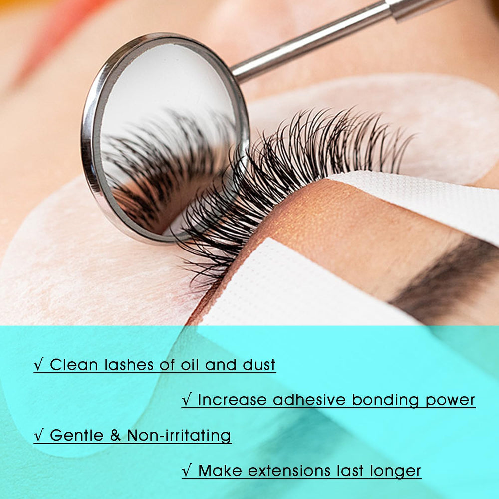 VAVALASH primer drop texture close-up showing lightweight formula for effective cleansing