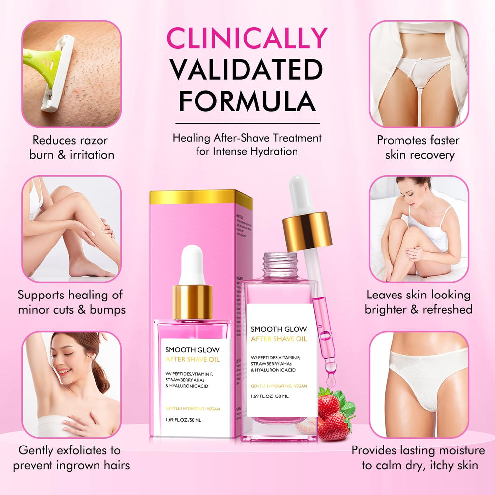 Vceeoy applied to forearm showing soothing effect and reduced redness after shaving