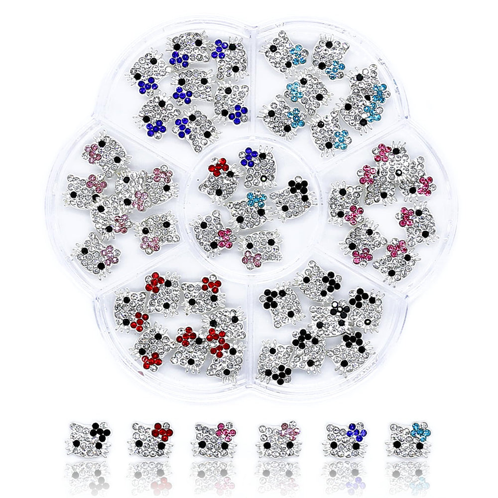 VCEOW front packaging showing 48pc charm set and clear storage box benefit organization