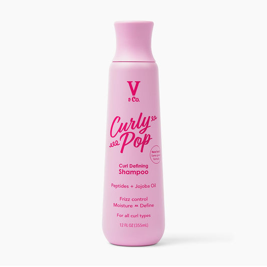 V&CO front packaging showing bottle and branding benefits