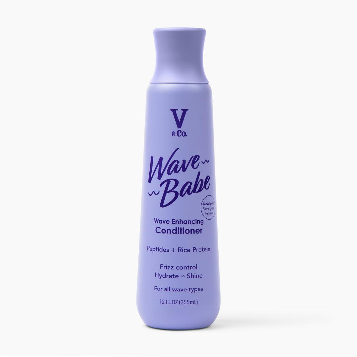 V&Co front bottle view showing product and wave-defining benefit