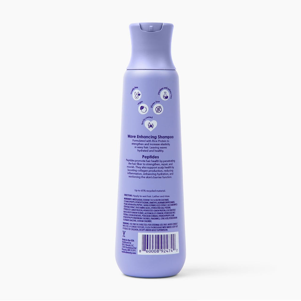 V&CO bottle recycled material badge highlighting eco benefit