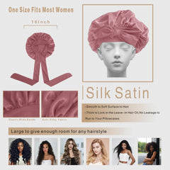 VECIIR bonnet in bathroom during skincare keeping hair clean