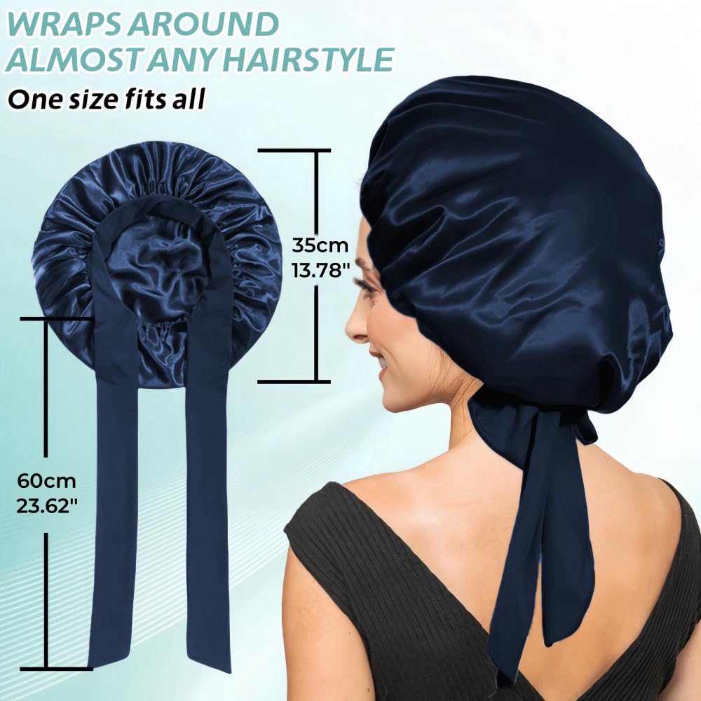 VECIIR bonnet holding braids to prevent tangles and friction