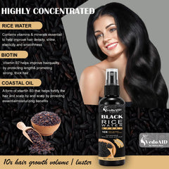 VedoAID applied to scalp demonstrating easy massage-in use for targeted nourishment