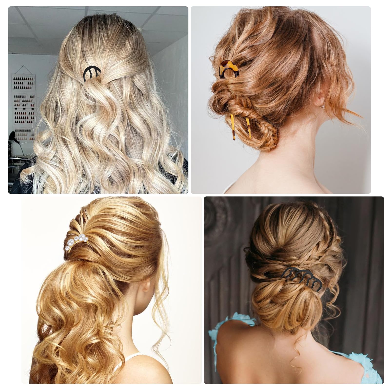 VEEVIIY in-use bun styling displaying reliable hold during wear