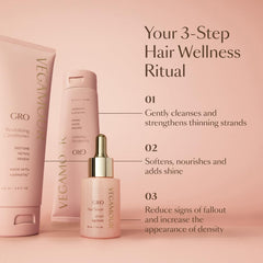 VEGAMOUR GRO in-shower use demonstrating massage application benefit