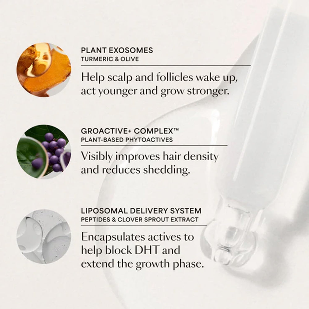 VEGAMOUR bottle staged in bathroom routine showing integration into daily care