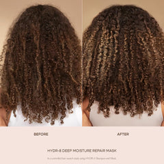 VEGAMOUR after use glossy hair showing smoother frizz-free finish