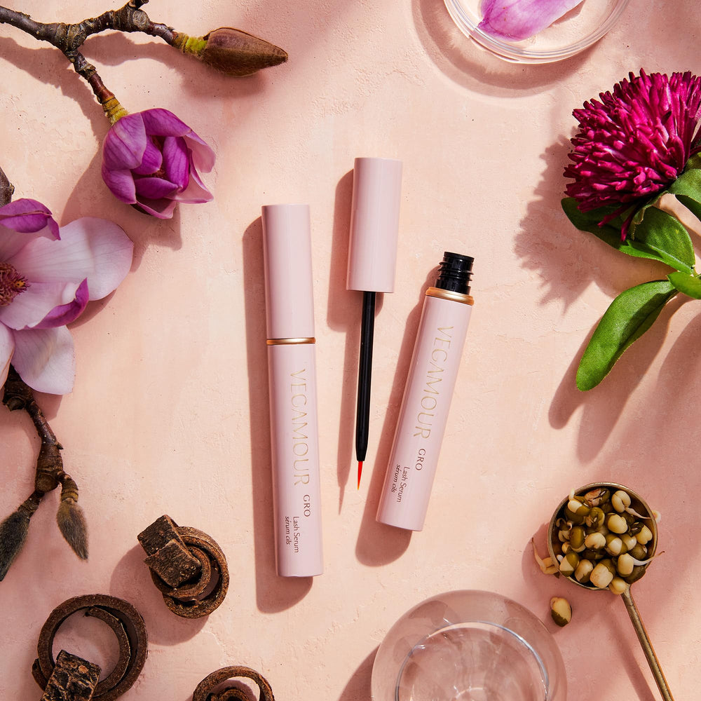 VEGAMOUR in-use applying serum to lash line for fuller-look benefit
