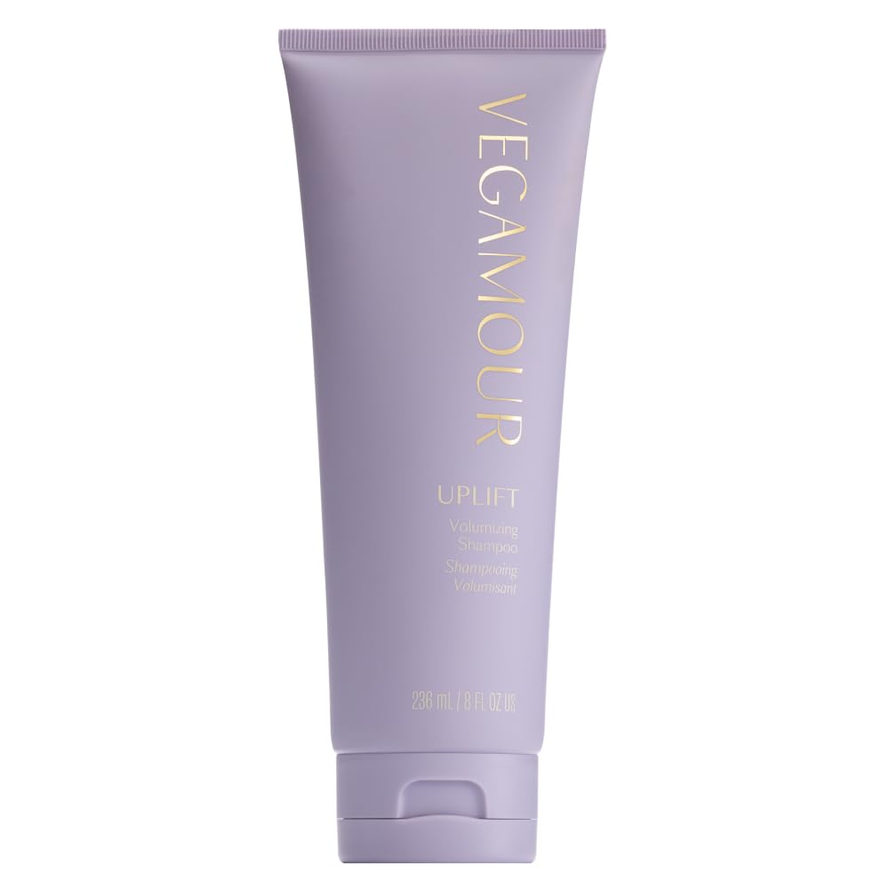 VEGAMOUR bottle front view showing clean volumizing shampoo benefits