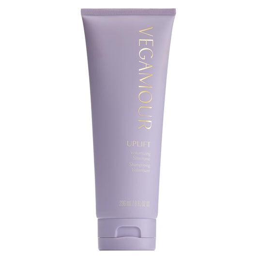 VEGAMOUR bottle front view showing clean volumizing shampoo benefits