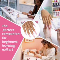 Veikmv hand in use with nail art and gel polish demonstrating realistic training benefit
