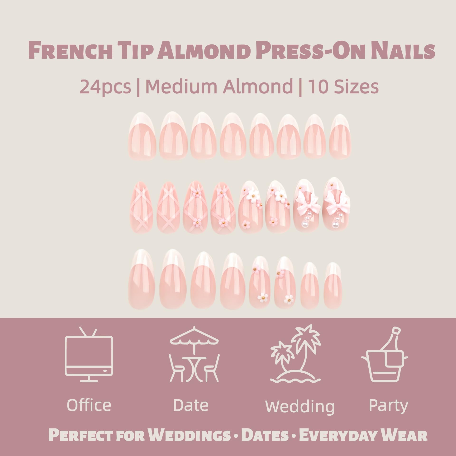 VELINNA demonstration of applying press-on nails for quick salon look