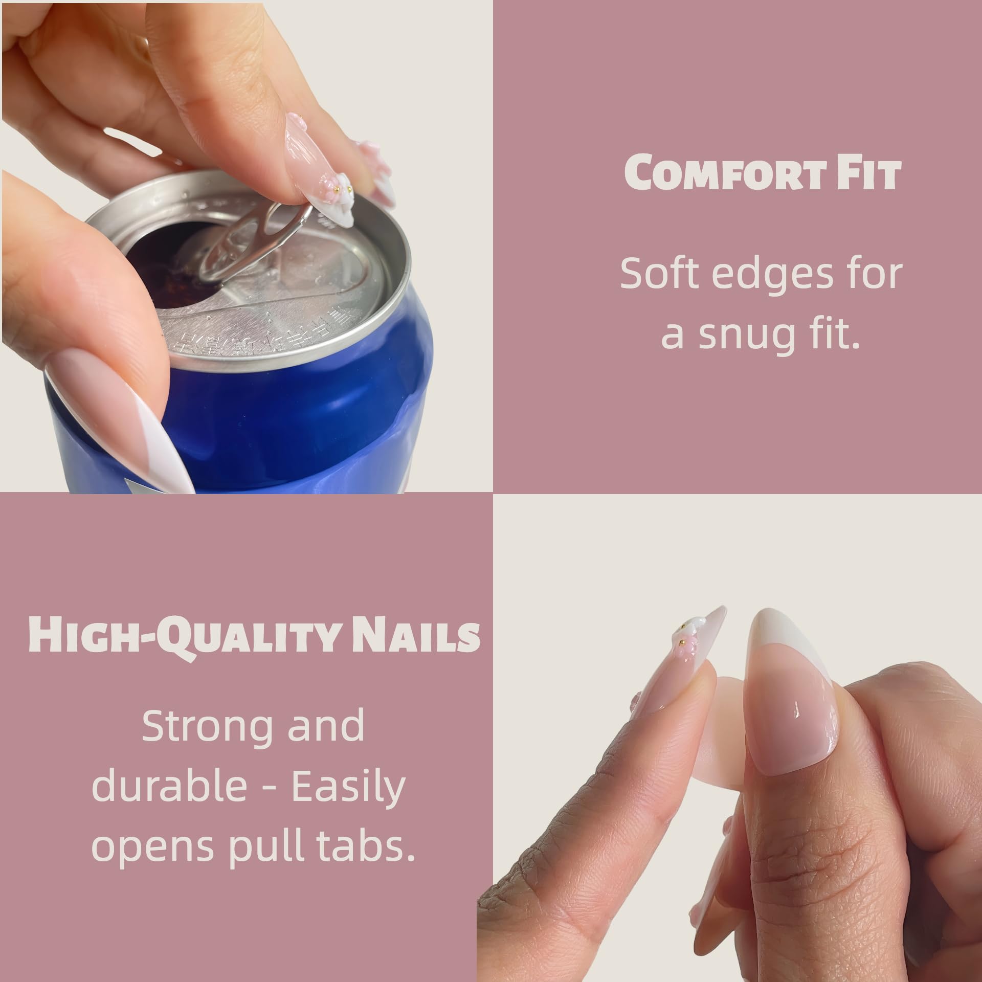 VELINNA kit contents with glue, tabs, file and tools for easy application