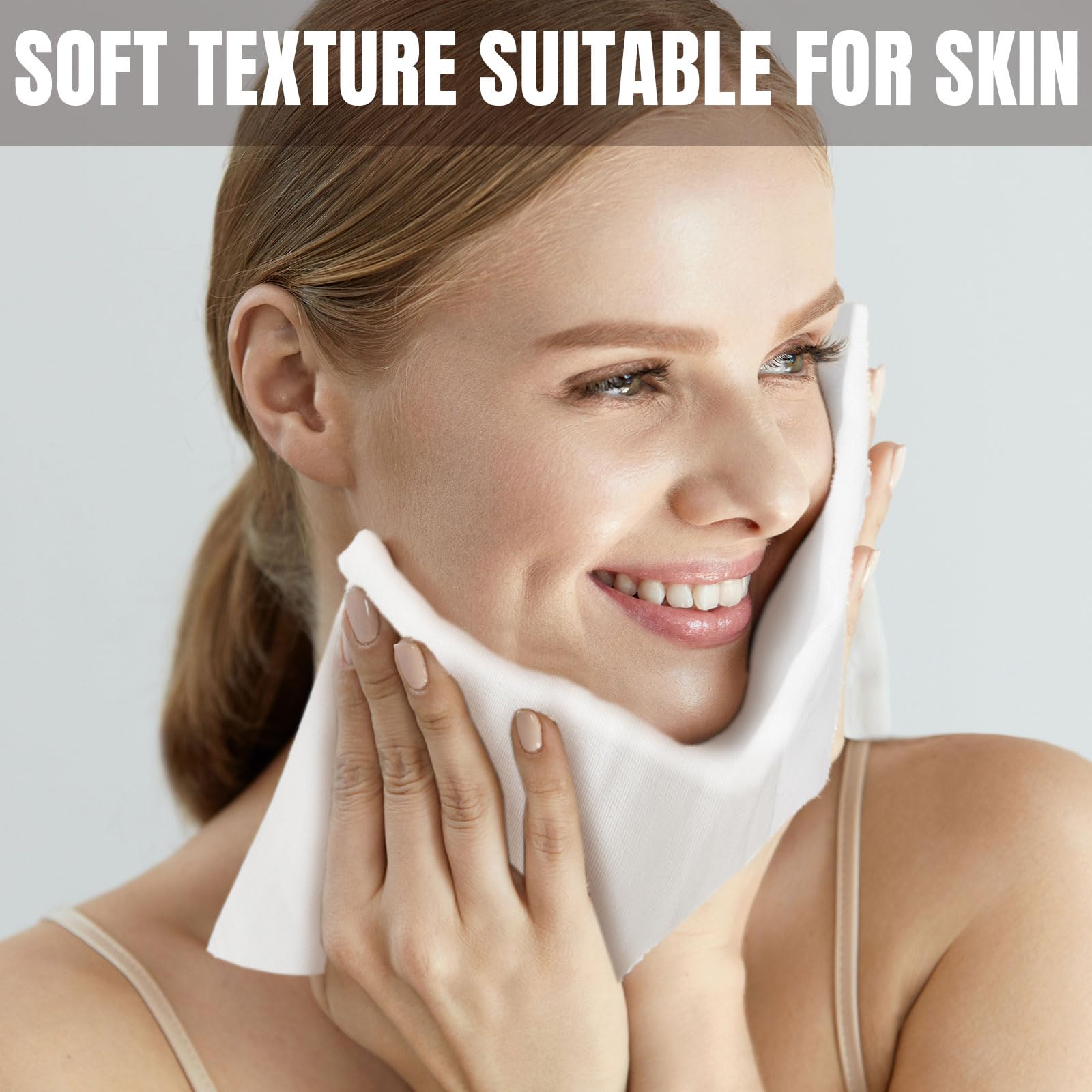 Velmitten cloth in hand demonstrating full-face coverage and easy makeup removal benefit.