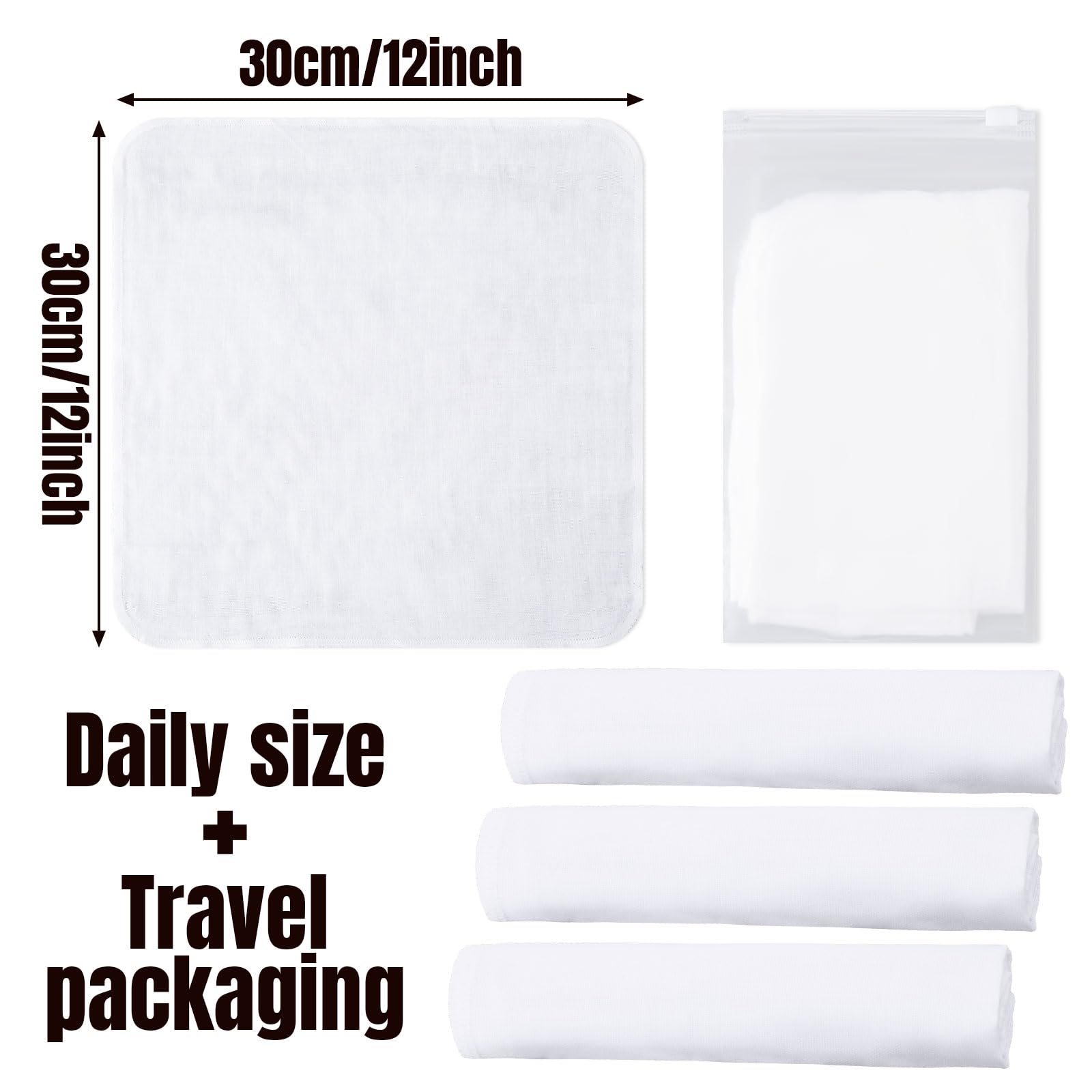 Velmitten folded cloths in resealable case for travel-ready organized hygiene benefit.