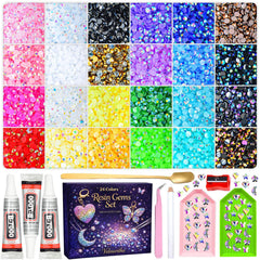 Velmoritha front packaging showing full bedazzling kit and tools for quick start