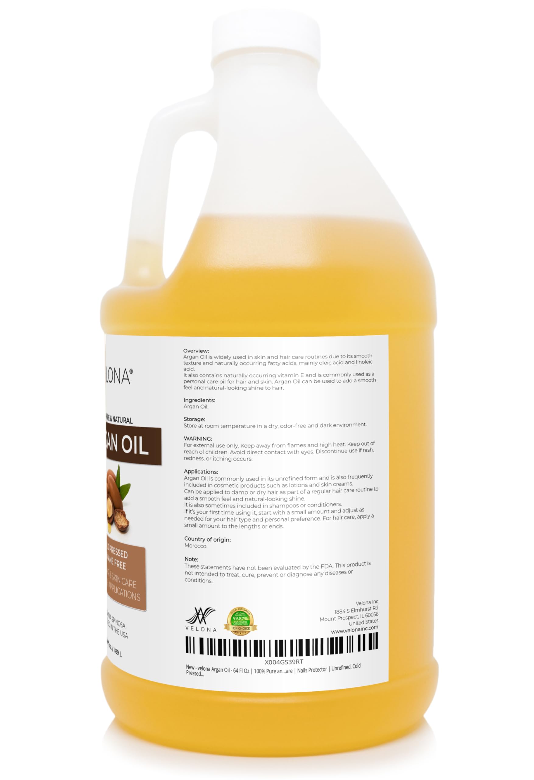velona argan oil used on hair showing improved shine and manageability