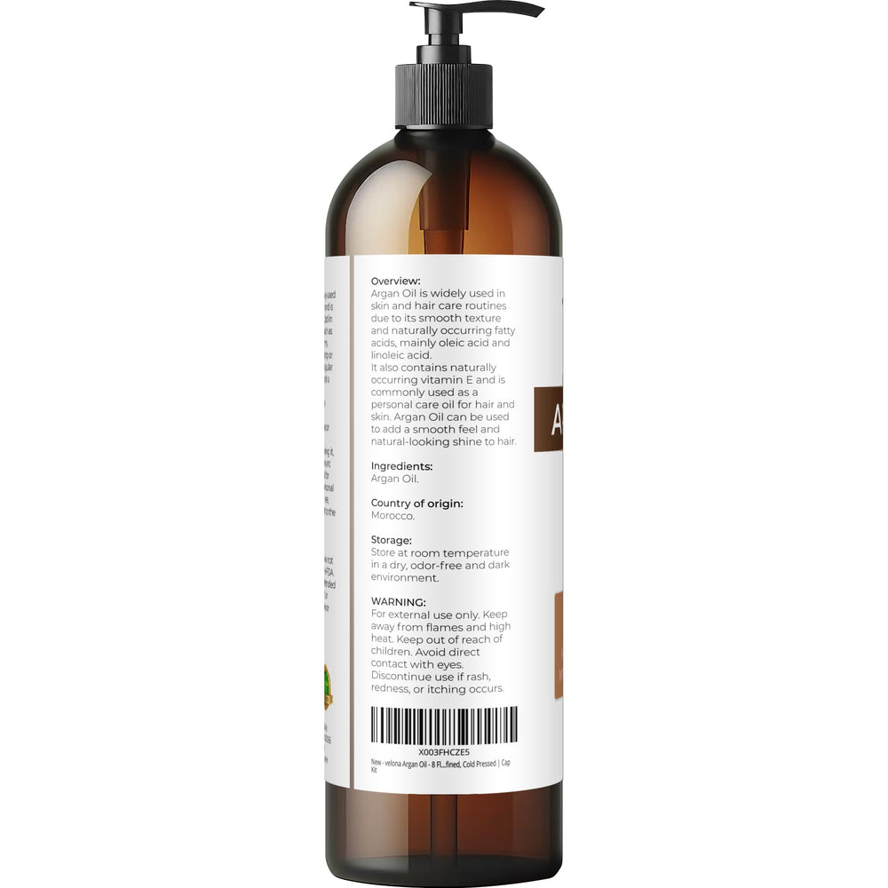 velona argan oil texture close-up showing silky absorbent finish