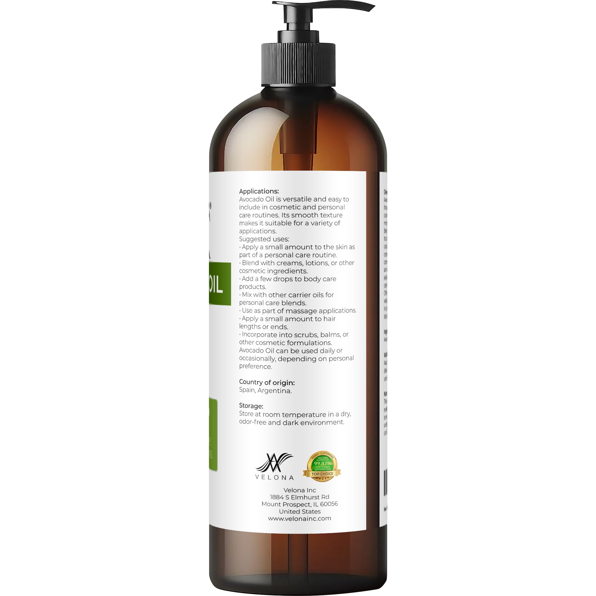 velona oil applied to hair during mask for conditioning benefit