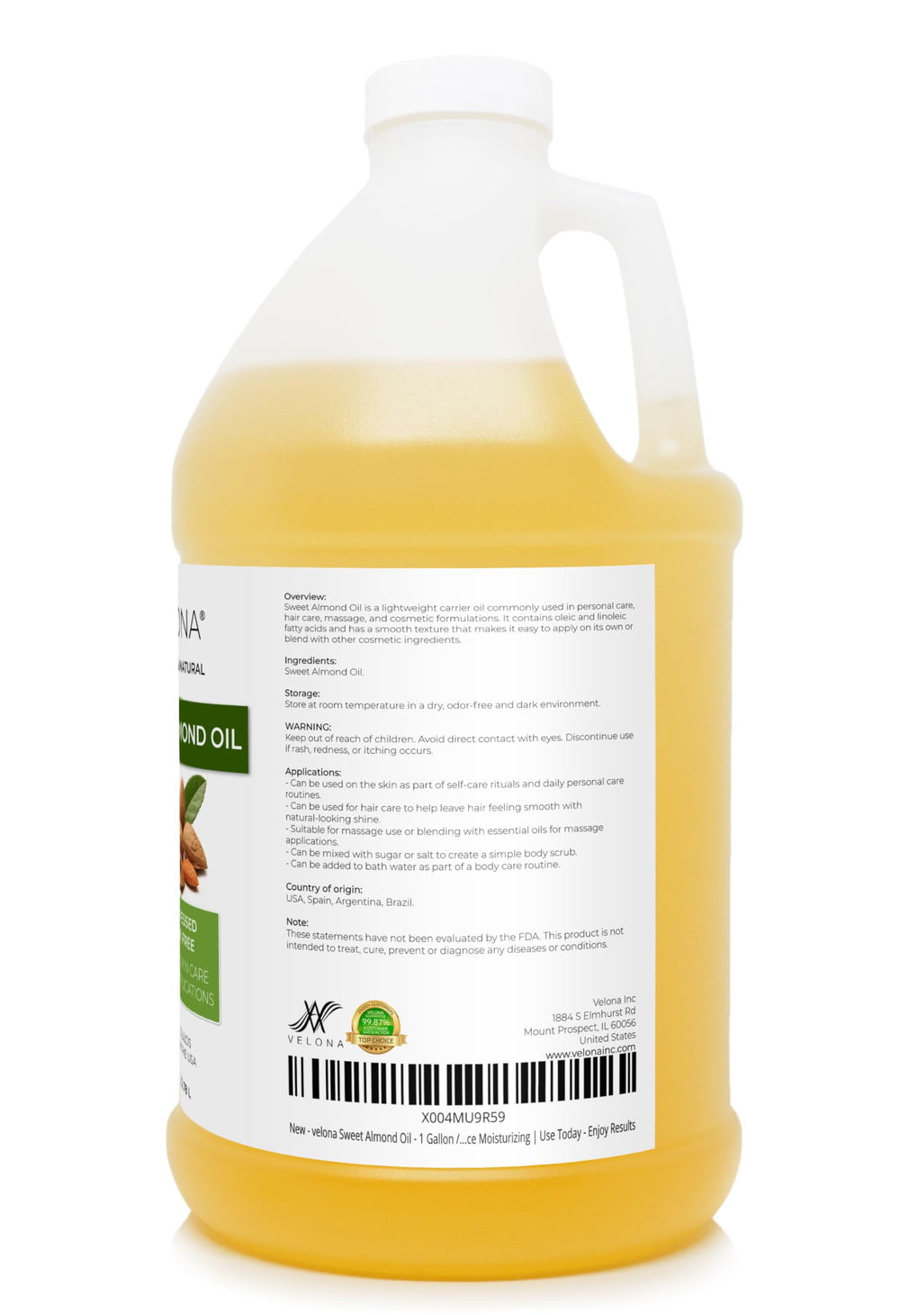 velona oil being poured from jug into measuring cup for refill convenience benefit