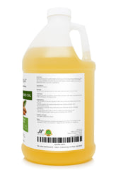 velona oil being poured from jug into measuring cup for refill convenience benefit