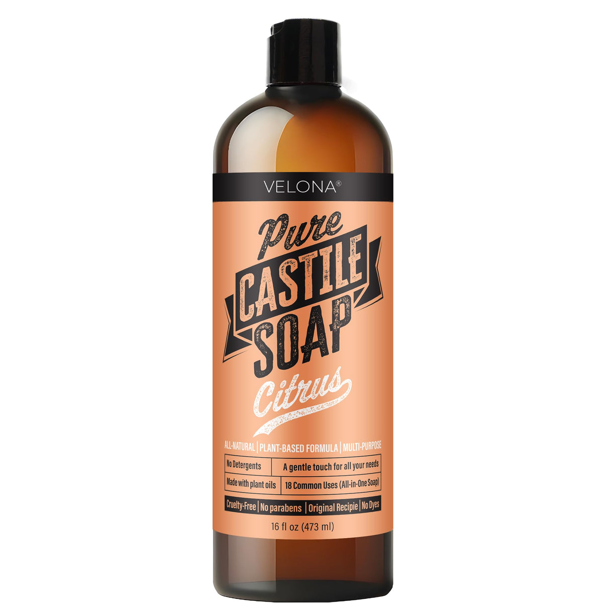 velona front bottle showing label and citrus scent benefit