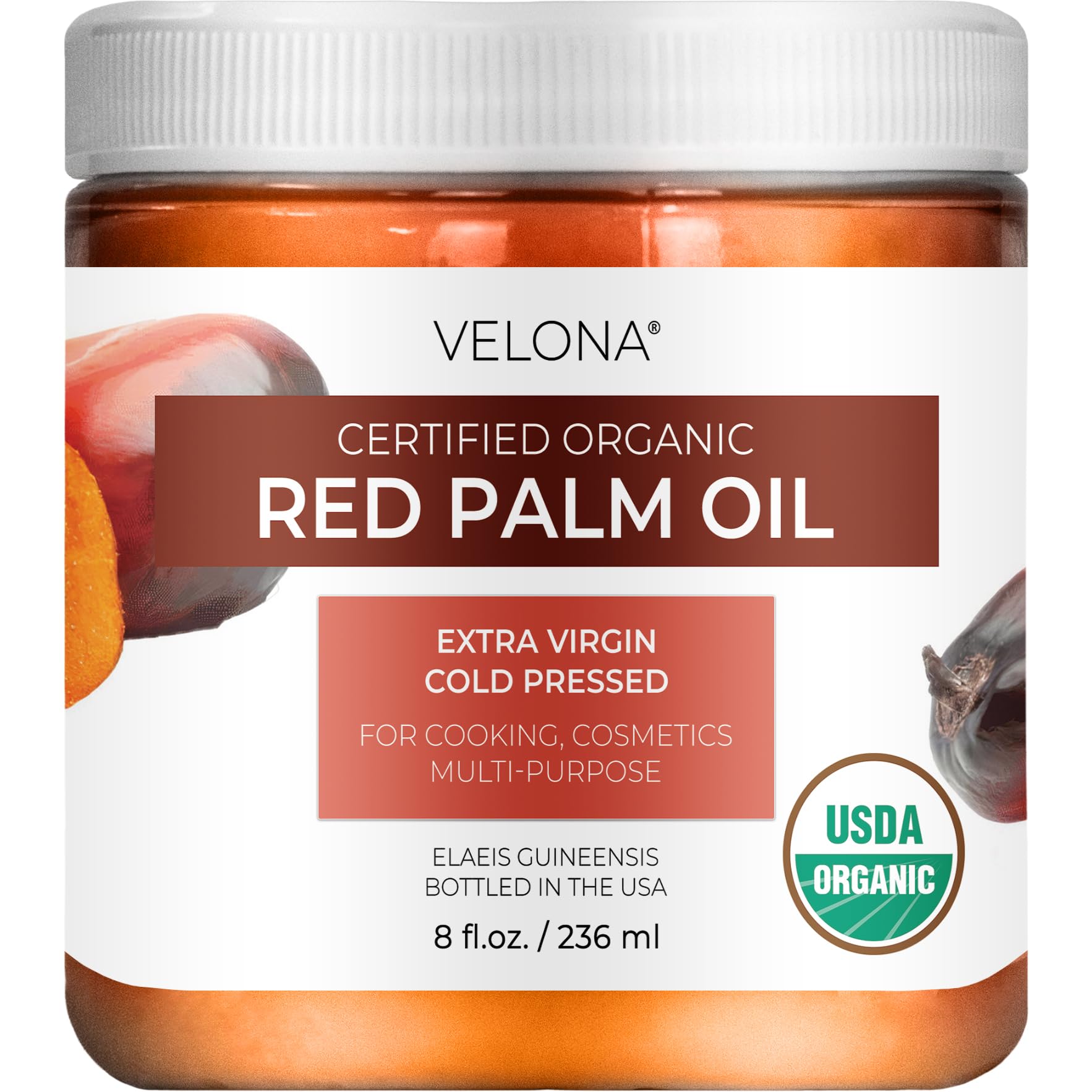 velona jar front label showing organic certification and product name for trust